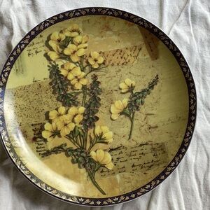 Baum Brothers  SWEET VASE & Floral Plate